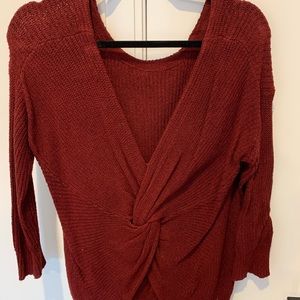Express Twist Back Sweater